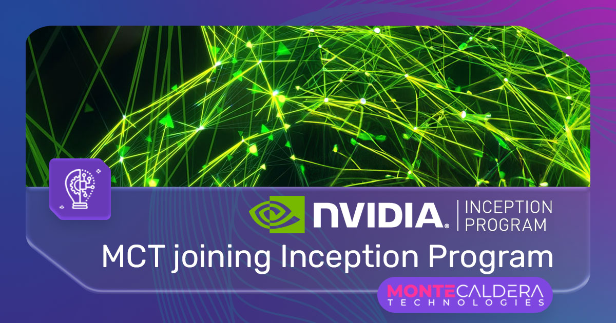 Monte Caldera joins the NVIDIA Inception Program