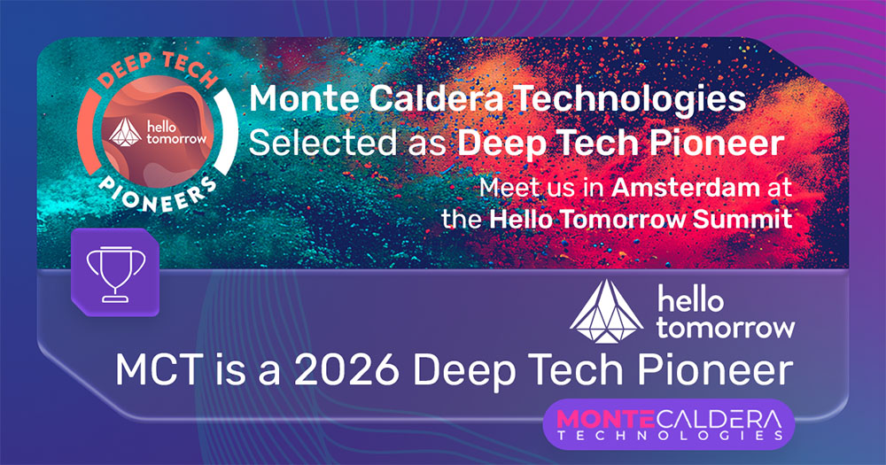 Hello Tomorrow Selected MCT as Deep Tech Pioneer